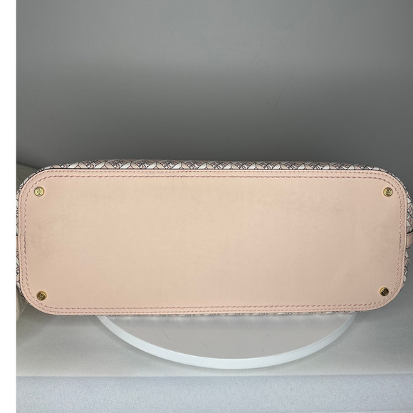 NWT Tory Burch Geo Logo Tote Zip Top Dusted Blush Pink Shoulder Bag Handbag - Picture 6 of 7